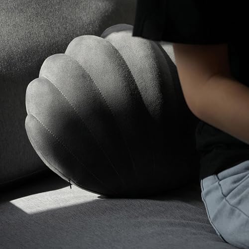 Coussin de voiture en peluche en forme de coquillage confortable