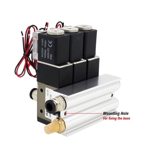 Bloc électrovanne 6 stations DC12V 8mm normalement fermé avec collecteur - 7