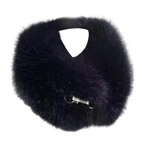 [JianVryzl] Animal Winter Scarf Luxuriously Soft Faux Neck Warmer for Women Men Unisex Fashionable Outdoor Accessory Simulated W
