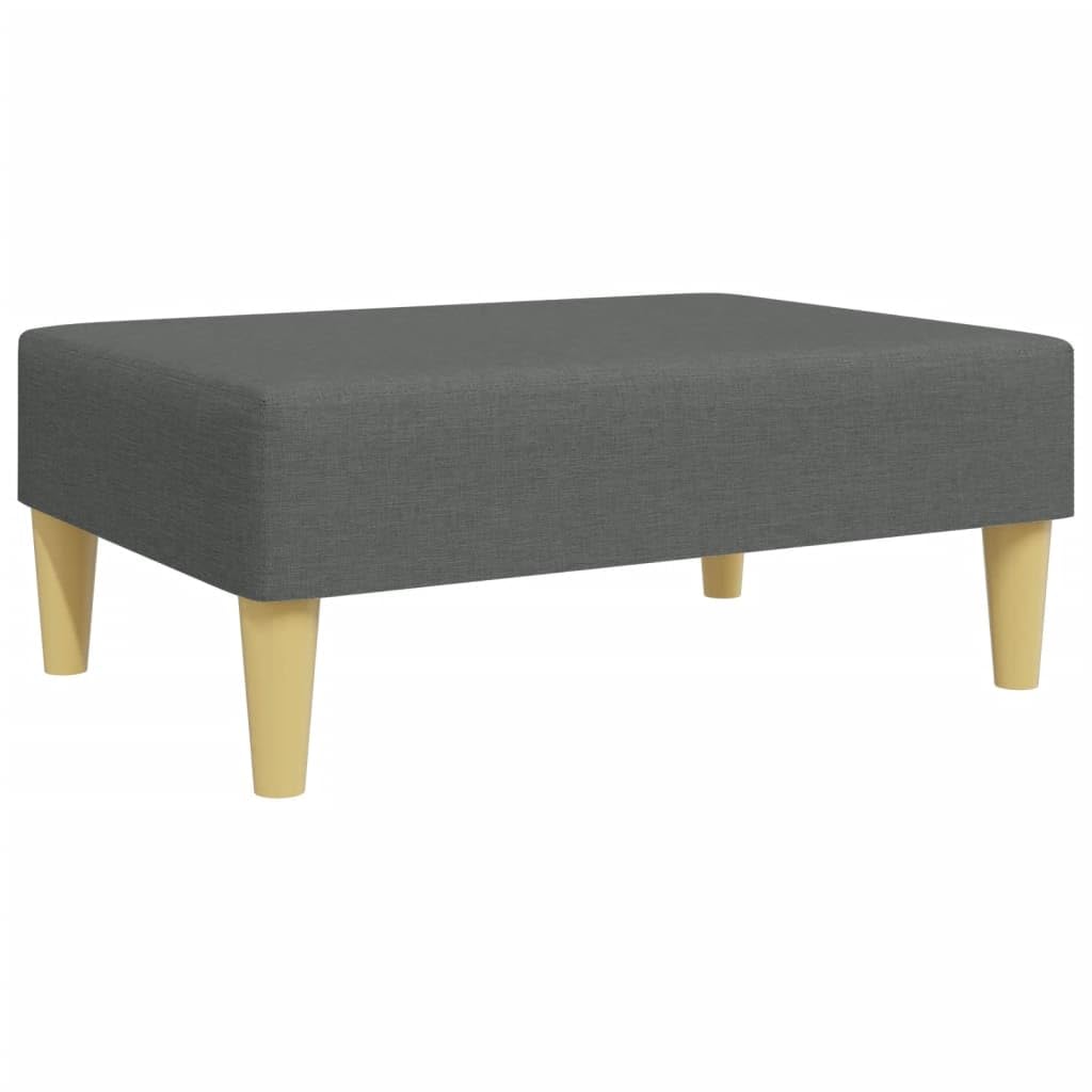 Homgoday Sofá Cama de 2 plazas con Almohadas y Taburete Tela Gris Oscuro, Sillones de Televisión, Sofás de Descanso Relax, Sofas De Salon, Hogar Sofa Muebles，Asientos Tapizados para Salón
