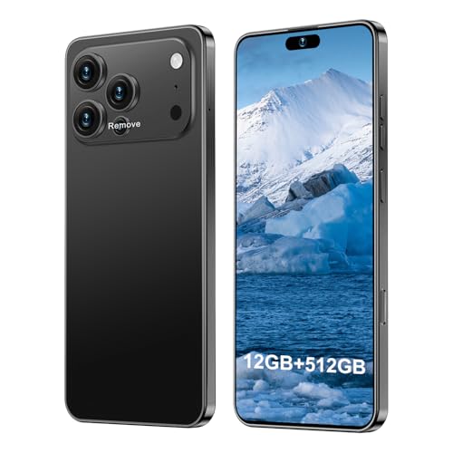 17PROMA X Smartphone: Snapdragon 8 Gen 3, 12GB RAM + 512GB Storage, 7000mAh Battery, 6.99-inch Display, 68MP+108MP Camera, Android 15, 5G, Dual SIM - Superior OS Outperforms Competitors (Black)