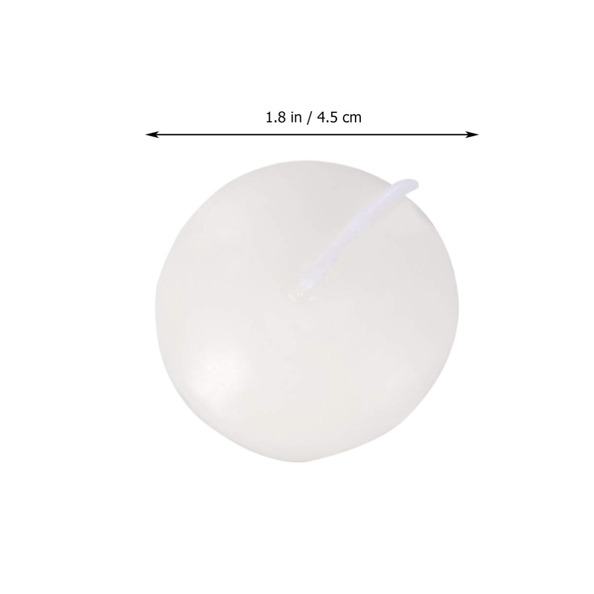 Uonlytech 50 Schwimmende Teelichter aus Paraffinwachs für Hochzeitsdekoration und Partyzubehör mit Warmem Licht und Elegantem Rundem Design