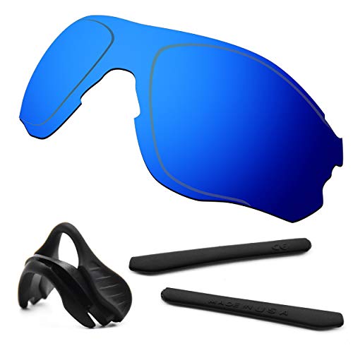 Kit lentilles bleu polarisé et caoutchouc noir pour Oakley EV-zero OO9308 aux finitions soignées