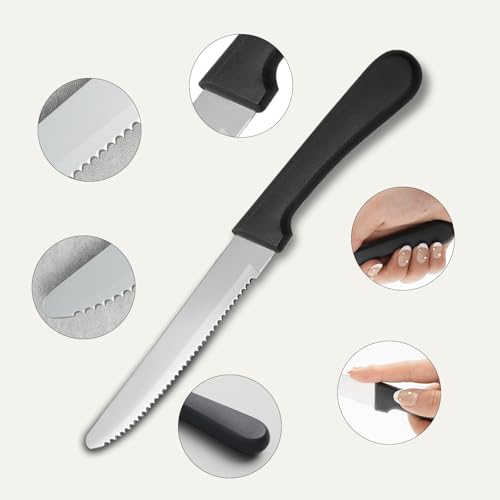 Image of 36 PCS Steak Knife Set - Stainless Steel Steak Knifes 8.7 Inch with Dishwasher Safe Steak Knoves,Metal Steak Knife,Dinner Knife Silverware for Home,Kitchen or Restaurant