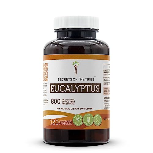 Secrets of the Tribe Eucalyptus 120 Capsules, 800 mg, Eucalyptus ...