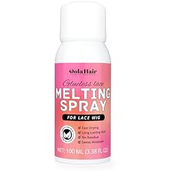 Dolahair Lace Melting Spray for Glueless Wig Hair Adhesive - Transparent, Low Viscosity Resin Bonding Spray for Wigs & Lace - 3.4 Fl Oz