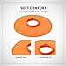 Tressify 17.3 in Pet Cone for Cats and Dogs, 1 Pc Orange Oxford Cloth, Neck ≤19.7 in, Soft Protective Collar, Anti-Lick, Anti-Bite, and Scratch Space Head Cover