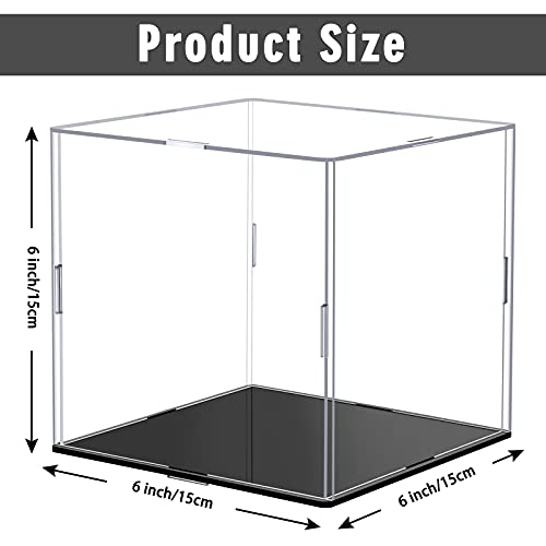 image for Yungyan Clear Self-Assembly Acrylic Display Case Transparent Dust Proo