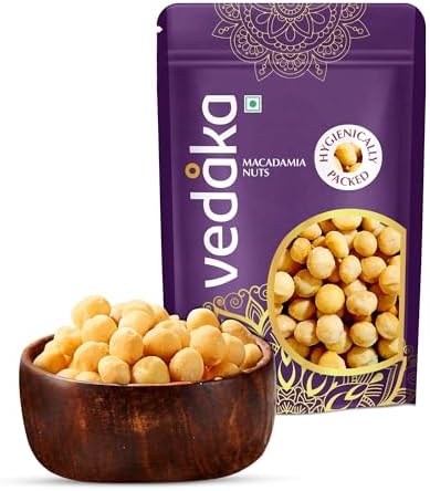 Amazon Brand - Vedaka Premium Whole Macadamia Nuts | 250 Gram | Crunchy | Perfect For Guilt-Free Snacking