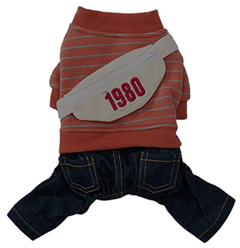 Roupas jeans para cães da Miltrees, moletom e jeans adoráveis, roupas para cães médios e pequenos, m