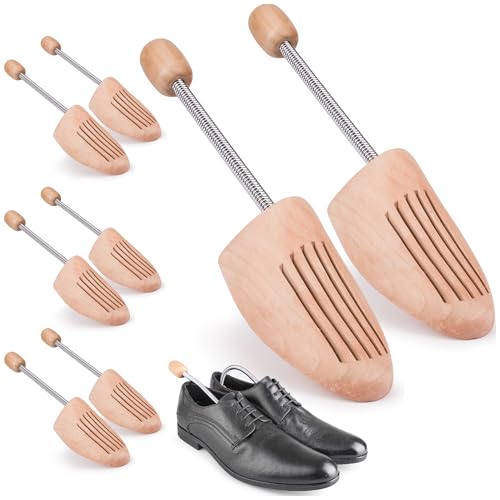 TULMERO 3 Paare Schuhspanner Herren & Damen – Schuhdehner aus Kiefernholz – Atmungsaktive Schuhspanner für perfekte Form & Frische Schuhe...