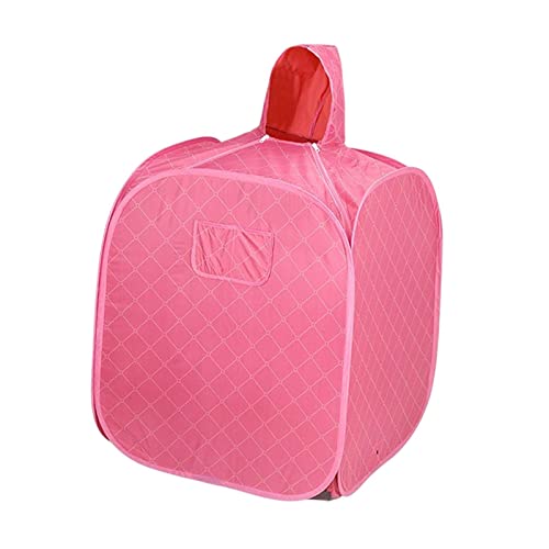 LRXFPIYF Leichtes persönliches Dampfsauna-Saunazelt für den Innenbereich, schnelles Aufheizen mit Haube, SPA-Saunen, Saunaraum, Ganzkörper-Heimdampfsauna für, ROSA