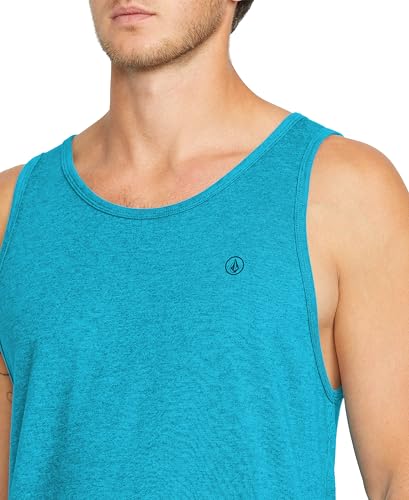 Image of Volcom Men's Solid Tank, Bay Blue Heather