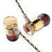 Ectreme Wired Metal In Ear Headphones, Noise Isolating Stereo Bass Earphones With Mic (Gold)