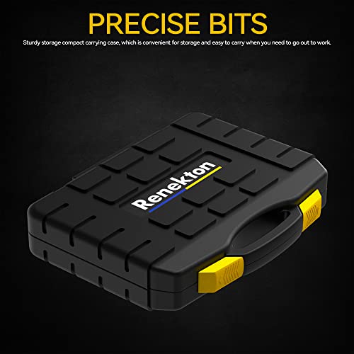 Renekton Torx Bit Socket Set and External Star Socket Set, 1/4Inch 3/8Inch 1/2 Inch Drive, S2 and Cr-V Steel, 60 Piece