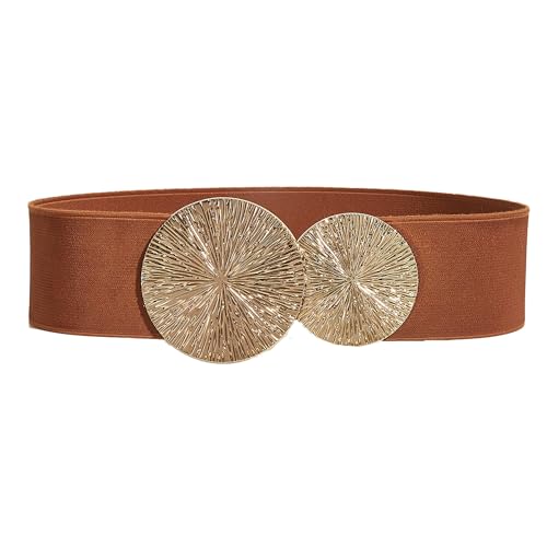 Womens Elastic Wide Waist Belt - Versatile Vintage-Inspired Cinch Belt Accessory for Any Outfit