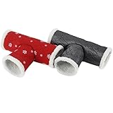 ZuckerTi Natur Spielzeug Tunnel Rascheltunnel Schilf Haus Nest Höhle für Hamster Nager Meerschweinchen Ratten Kleinnager Kleintiere Hase Kaninchen mit neu trigonal Design - 8