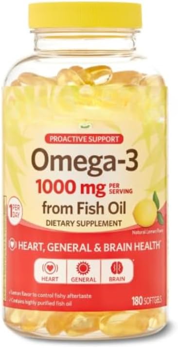 SEDLAV Omega-3 Fish Oil Soft Gels, 1000 mg, 180 Count Sticker