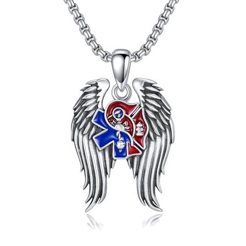 Collier saint argent sterling amulette religieuse idée cadeau femme homme