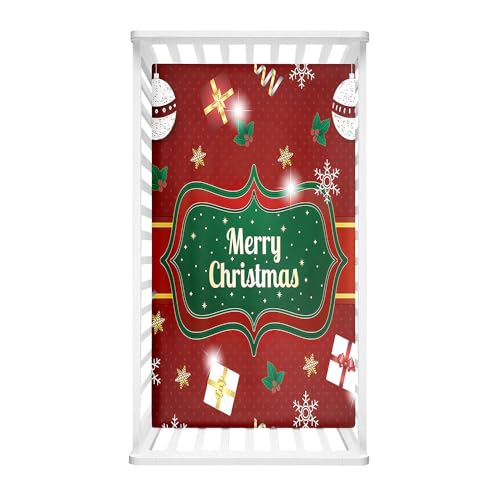 Morbuy Weihnachten Spannbettlaken Babybett, Spannbettlaken...