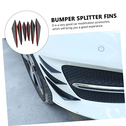 FUNOMOCYA 6 Peças Spoiler De Para-Choque De Carro Asa Divisor De Lábios Protetor De Para-Lamas Difus