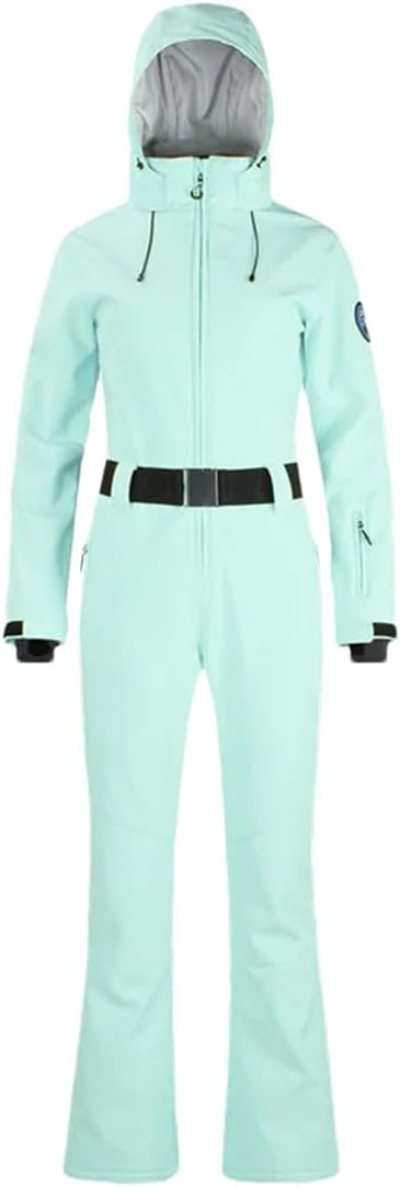 Unisex One Piece Ski Suit Slim Fit Waterproof Windproof Breathable and Warm Korean Version Outdoor Equipment Ski Suit