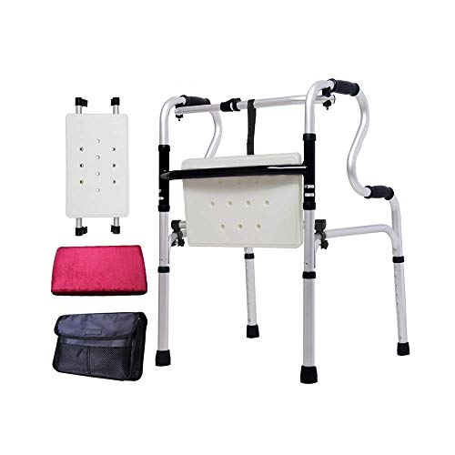 CVNIMV Andador para Personas Mayores, Marco para Caminar de aleación de Aluminio, bastón de Cuatro Patas para discapacitados, Ayuda para Caminar, Independencia