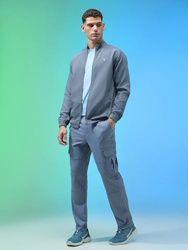 Image of TECHNOSPORT Men's Solid Polyester Techno Lite Jacket With SPF50+ And Microbial Properties