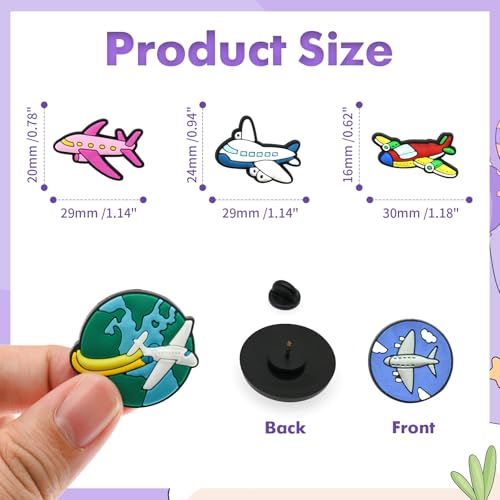 Image of Cute Pins Bulk, Funny Lapel Badge Pins Rubber Brooch Pins for Backpacks, Hats, Bags