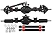 C31467 Complete F&R Axle Assembly w/Spool, Shafts & Wheel Hex for Axial 1/10 SCX10 II