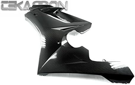 Tekarbon, Carbon Fiber Large Side Fairings, for Triumph Daytona 675 (2006-2012), 2x2 Twill Weave