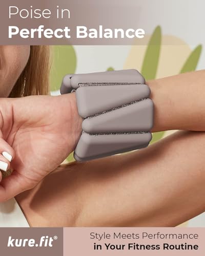 Image of Pilates Weight | Wrist & Ankle Weights for Women | Weighted Bangles | 1LB / 2LB Each (Set of 2)
