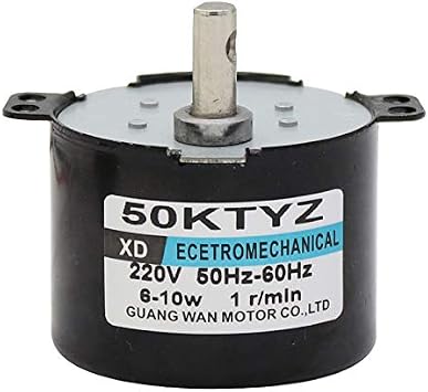 50KTYZ AC Synchronous Motor 220V 10W CW/CCW Two-way Controllable Gear Gear Motor 1-50rpm Permanent Magnet Slow Speed Motors - SpeedRPM 5rmp