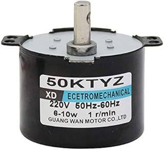 Davitu AC Motor - 50KTYZ permanent magnet synchronous motor 220V AC motor bidirectional controllable gear reduction micro small motor - (Speed: 20rpm)