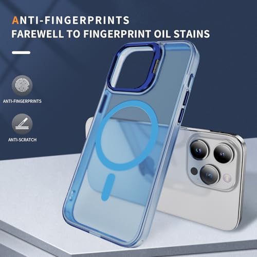 Coque transparente avec béquille pour iPhone 15 Pro anti-choc Magsafe