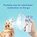 Pepultech Portabe Cat Nebulizer,Handheld Nebulizer of Cool Mist for Dog Pets, USB Rechargeable Veterinary Nebulizer,Steam Inhaler for Home Office Use for Breathing Problems,Animal Use