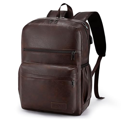 BAGZY Zaino Uomo Pelle Zaini da Viaggio Aereo Bagaglio a