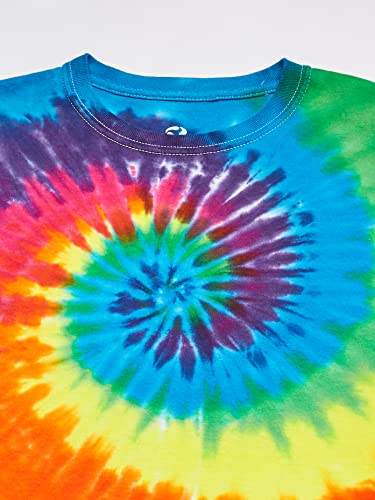 Liquid Blue Unisex Child Rainbow Spiral Short Sleeve T-Shirt T Shirt, Tie/Dye, X-Large Us #TOP1