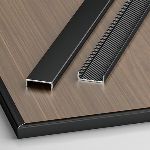 Perfil de ángulo de aluminio anodizado de 100 cm con acabado estético moderno 2