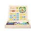 Lihgfw Frühe Bildungsnummer Stick Puzzle Nine Square Grid Learning Box Arithmetic Mathe Lernhilfe Fliegende Schach Kinderspielzeug Multifunktionale neun Quadratgitter Math Math Box (Color : Natural)