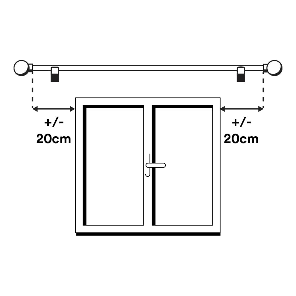 Set asta in legno per tenda con diametro 22 mm, kit asta per tenda installazione a parete asta bianca da 2 m con terminale stella aste per tende cintacor