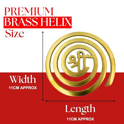 Image of Remedywala Vastu Brass Helix for North West Direction Remedy [11CM Approx] (3 Pieces)