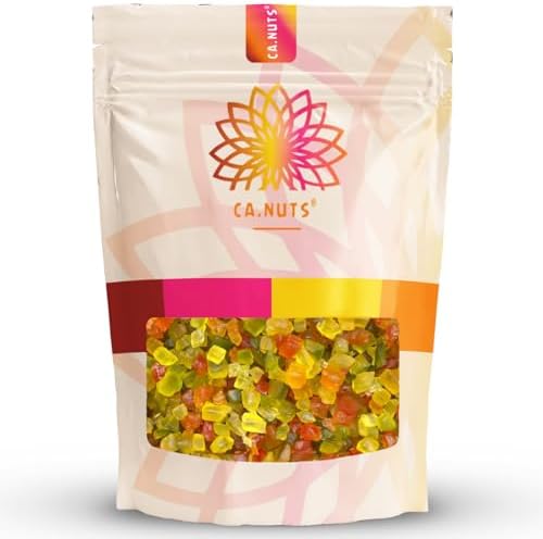 500g Frutas Cristalizadas Em Cubos Premium Ca.Nuts | Marca Ca.Nut...