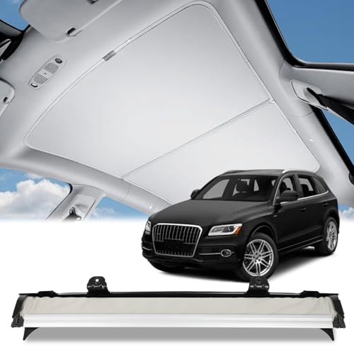 SCITOO Retractable Sunroof Sunshade Shade Curtain Cover 2009-2017 for Audi Q5 Accessories Replacement for 1K9877307A 1K9877307B, UV and Heat Protection
