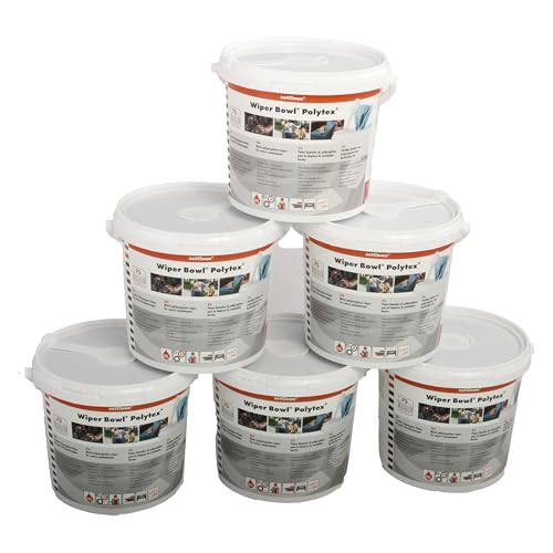 Chiffons de nettoyage humides pour auto et moto ZVG Polytex en lot de 6