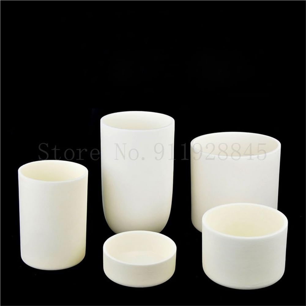 Crisol cilíndrico de corindón, crisol de alúmina de 5-1000 ml for uso industrial y de laboratorio, 1 unidad(600ml)