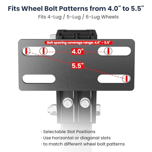 Safoner RV Spare Tire Mount, Aluminum 4" Bumper Carrier for Travel Trailer by Safoner - Used condition - Image 6