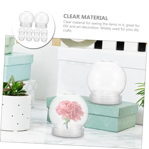 Bolas transparentes para Navidad de 10 piezas y envases rellenables multiusos 6