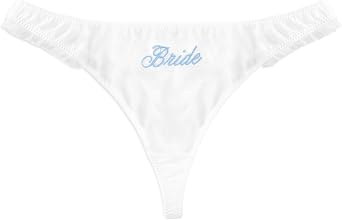 xo, Fetti Ruffle Bride Thong | Embroidered Underwear, Bridesmaid Gift, Bridal Shower Lingerie, Outfit Accessory
