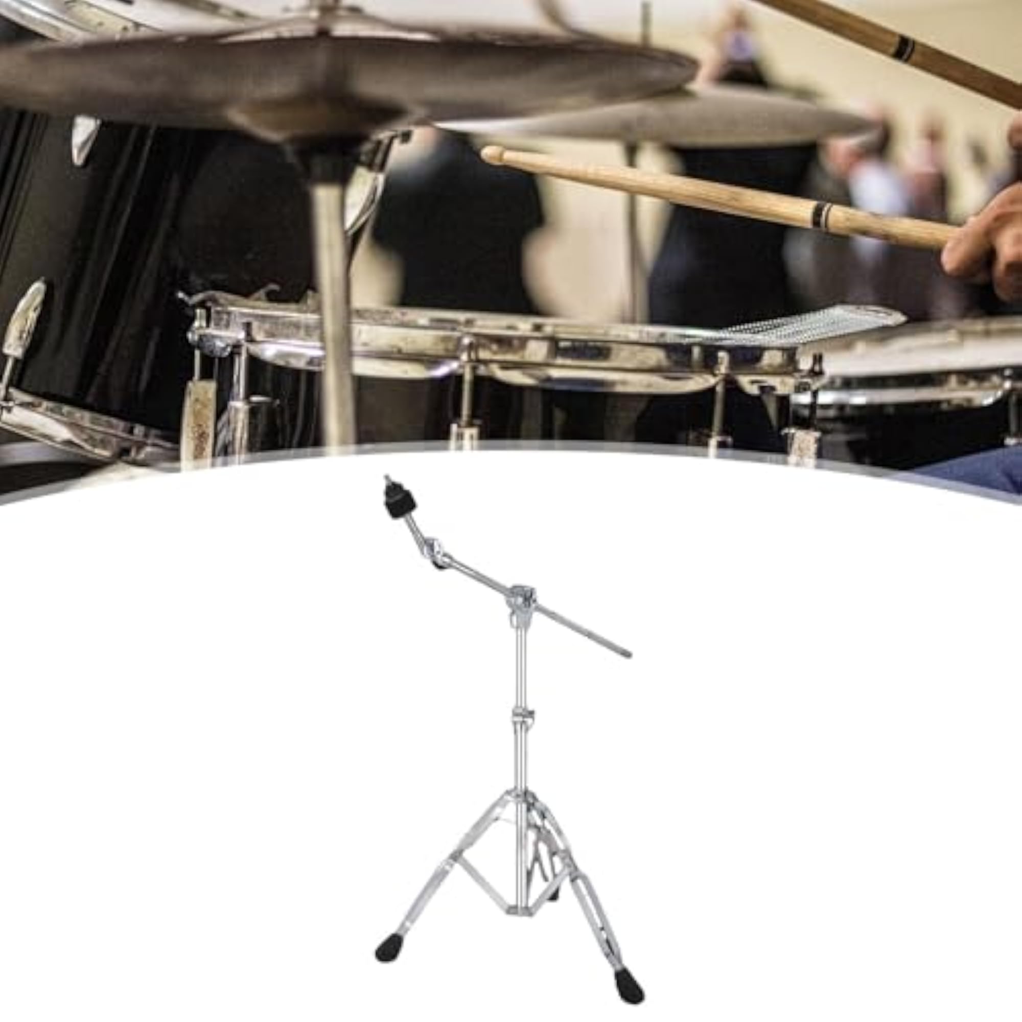 Adjustable Height Cymbal Stand, Quick Grip Portable